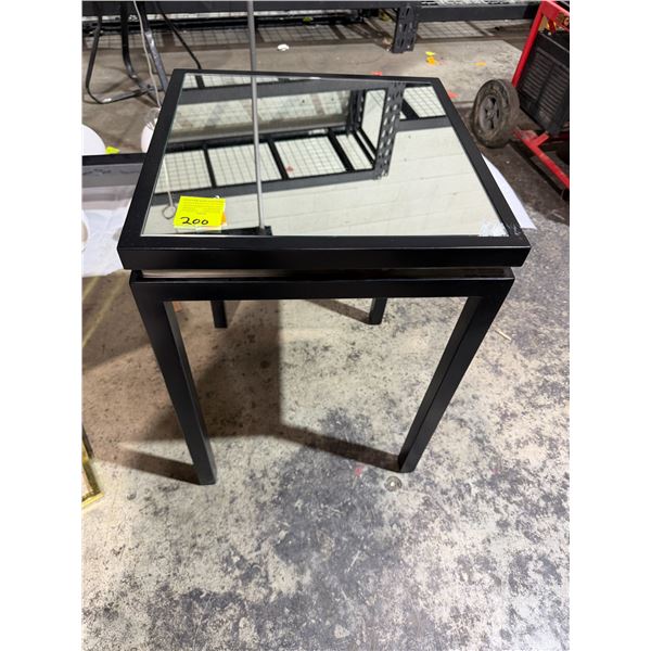 Mirrored side table 18 inches 18" x 25 1/2"