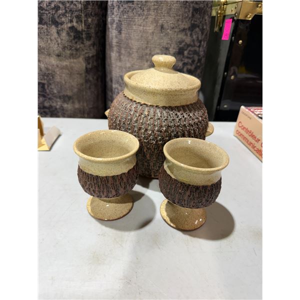 Pottery goblet Sand container