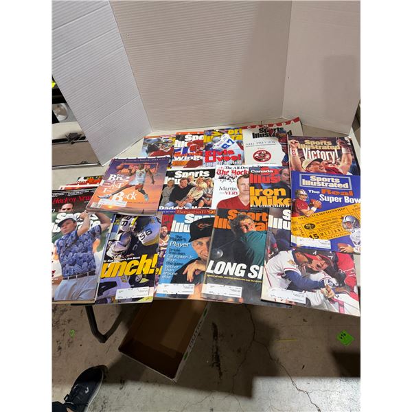 Vintage sports illustrated magazines