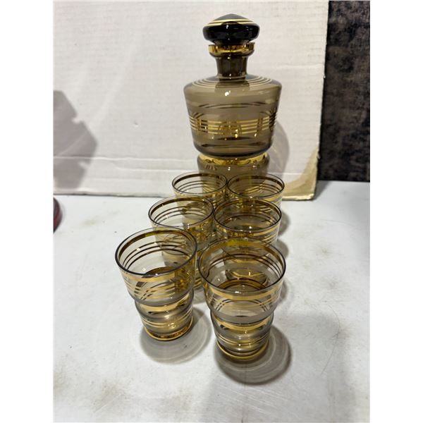 Decanter and glasses