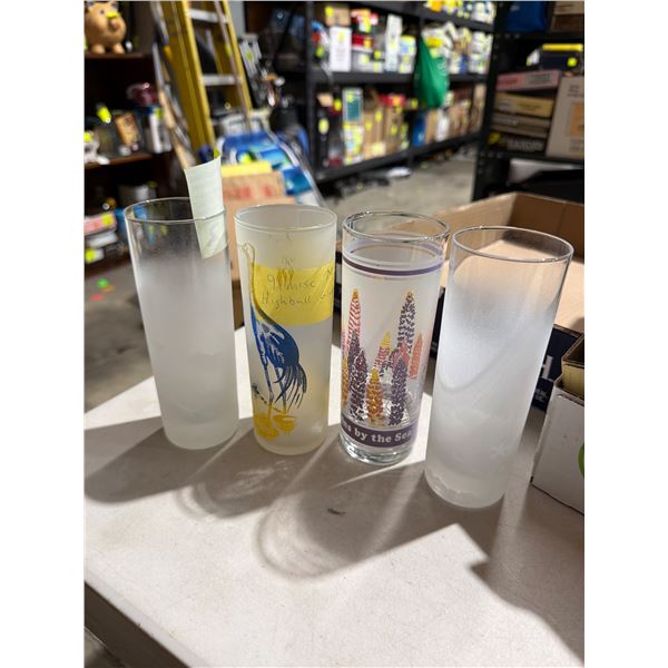 Vintage highball glasses