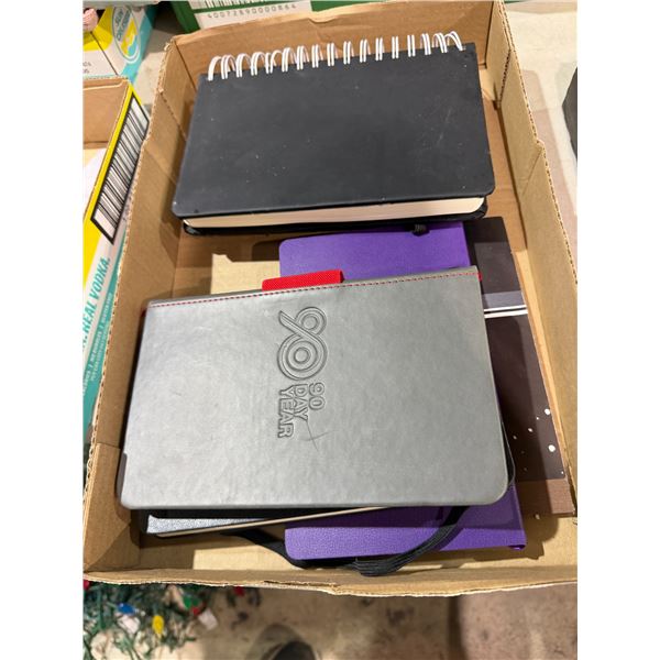 Assorted notebooks