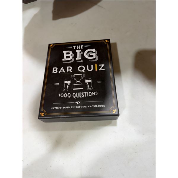 The big bar quiz game