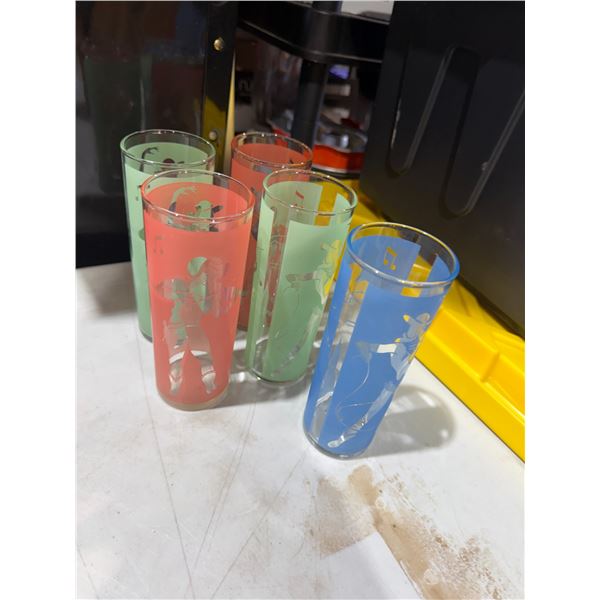 Vintage frosted glasses