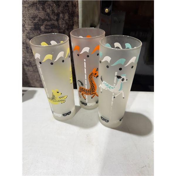 Vintage frosted glasses