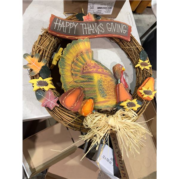 Thanksgiving fall decor wreath