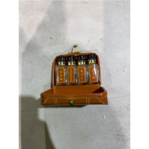 Vintage travel, liquor bottles