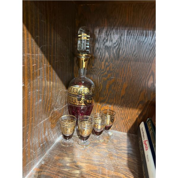 Decanter and glasses
