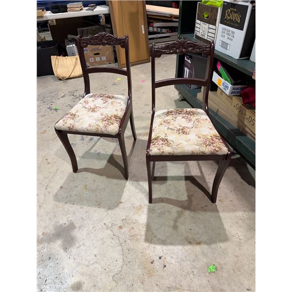 2 antique chairs