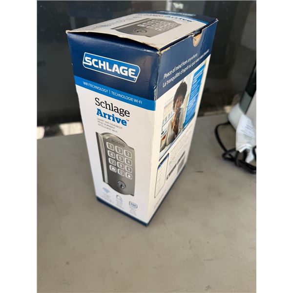 Schlage Arrive Smart WiFi DeadBolt Lock with Keys. Untested