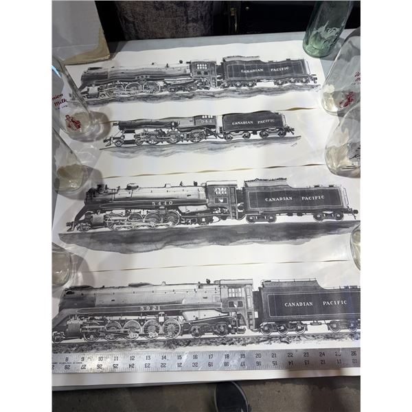 Canadian Pacific rail pictures artwork see. N. King.