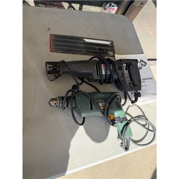 Drill and reciprocating saw