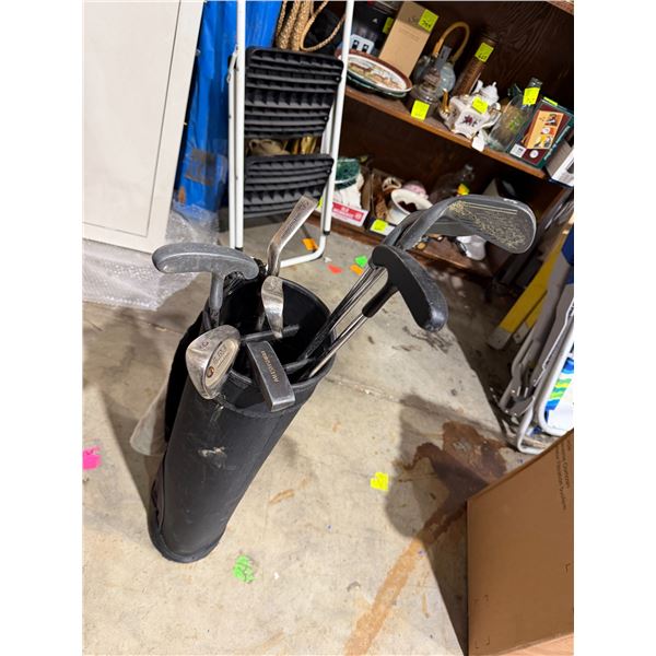 Golf clubs in bag
