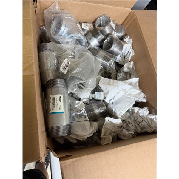 Galvanized, steel pipe nipples