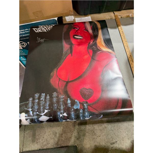 Signed poster