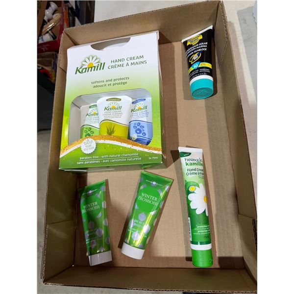 Assorted hand creams