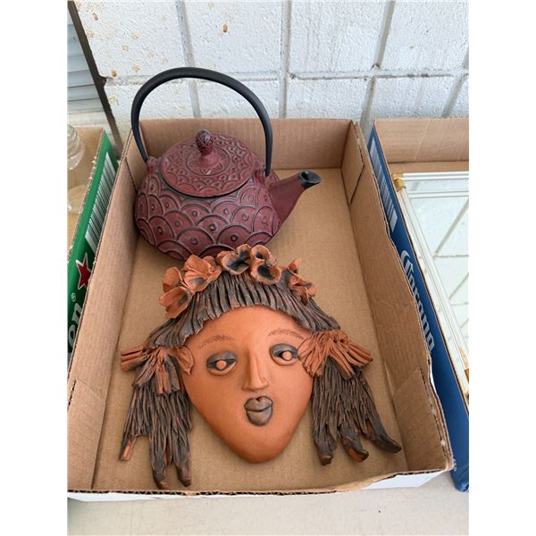 Teapot and mask