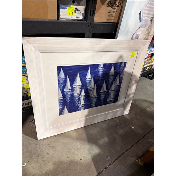Sailboat artwork 43" x 35"