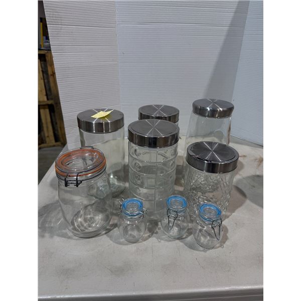 Glass jars