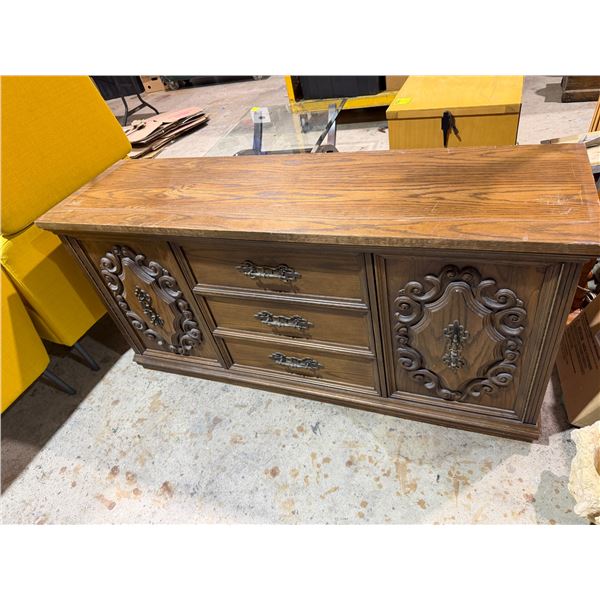 Dresser 62 inches lol 18 inches wide and 30 1/2 inches tall