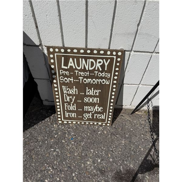 Laundry sign