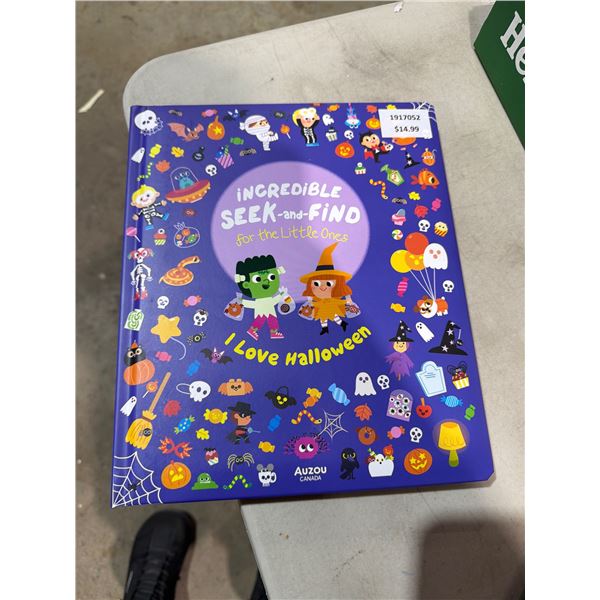 New Incredible SEEK-and-Find for Little ones I LOVE HALLOWEEN book AUZOU CANADA
