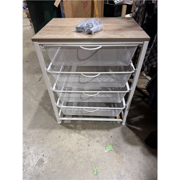 new  drawered stand castors in bag
