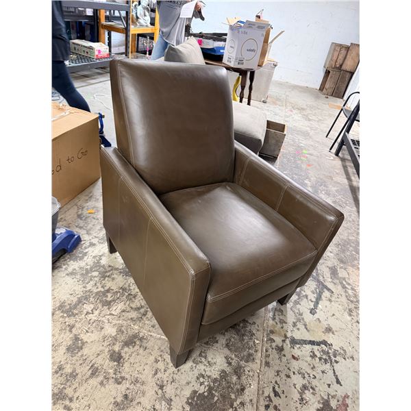 Leather recliner