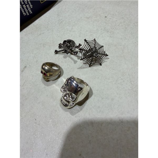 Rings and brooch