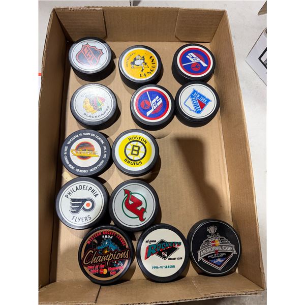 Hockey pucks
