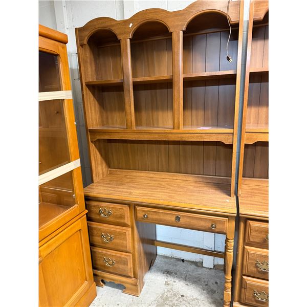 BASSETT desk with topper 42" x 18" x 77" tall