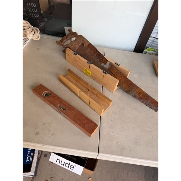 Saw saw guides and Level