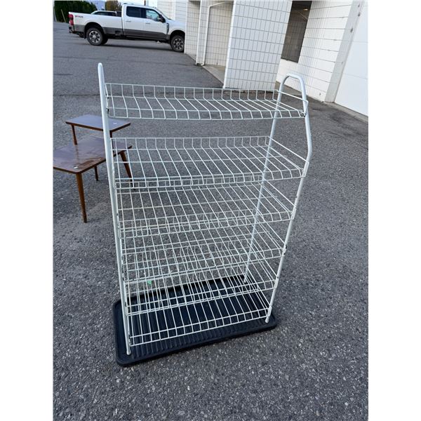 Shoe rack with shoe rack measures 25 1/2" x 11" x 41 1/2" tall