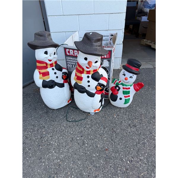 Vintage snowman decor
