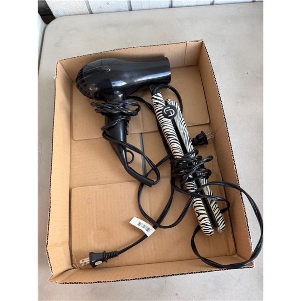 Straightener and hair blower