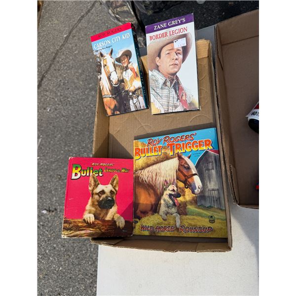 Vintage books and VHS movies