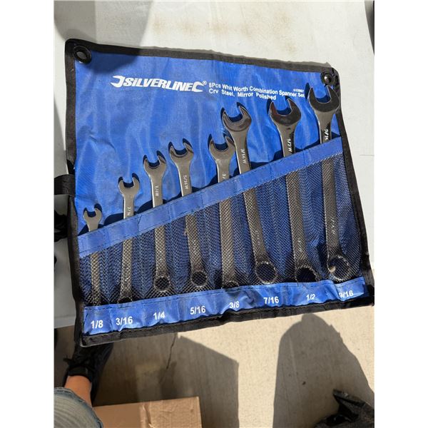 Silver line combination spanner set