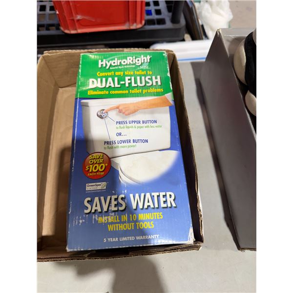 Hydro rate dual flush saves water