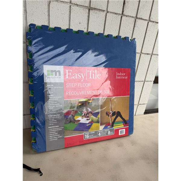 Easy tile step floor interlocking foam tiles cover 16 ft.²