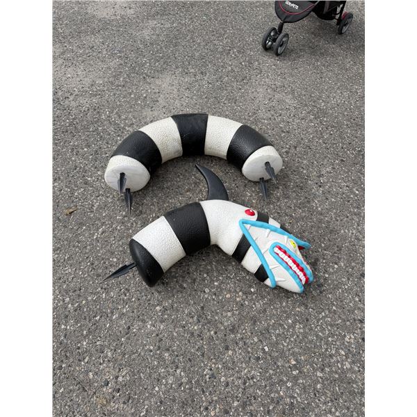 The worm from Beetlejuice decor