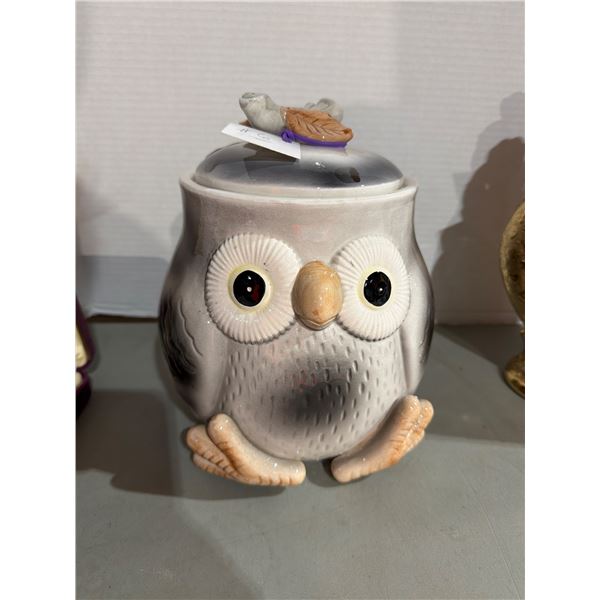 1970's Fitz & Floyd spotted owl cookie Jar