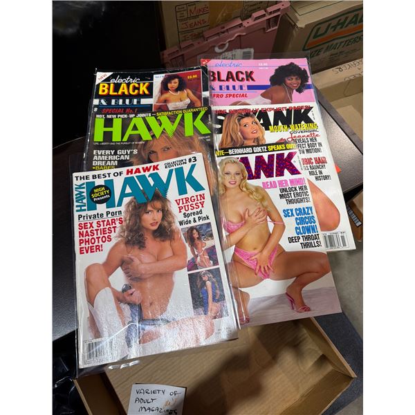 Variety of adult magazines