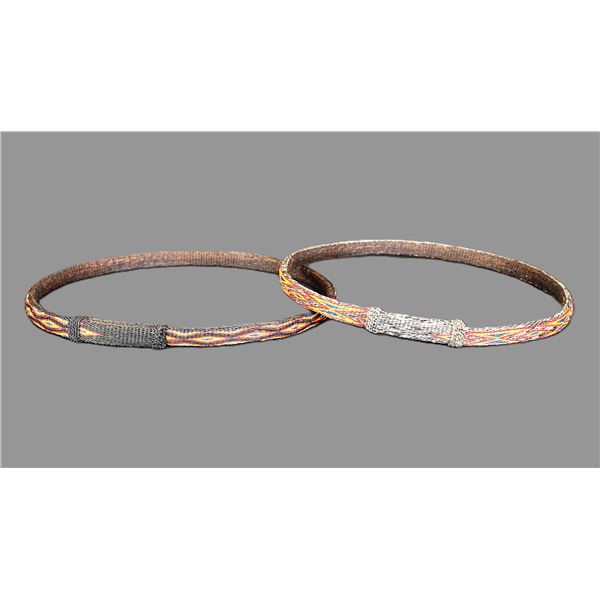 2 Deer Lodge Prison Hitched Horse Hair Hat Bands