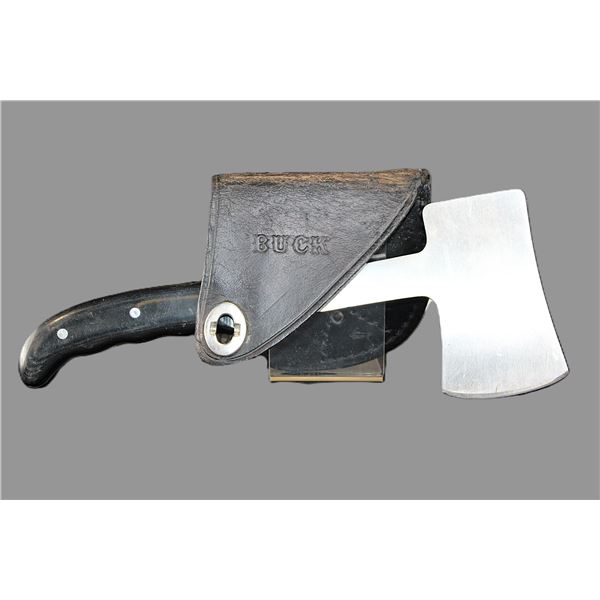 Vintage Buck 106 Hatchet With Sheath- 10.5" Handle- 4" Head