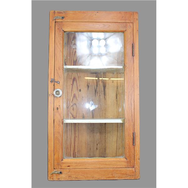Vintage Pine Hanging Country Store Cabinet- 27" X 14.5" X 7.5'