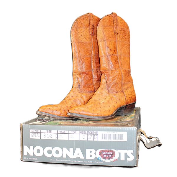 Nocona Ostrich Boots- 8.5D