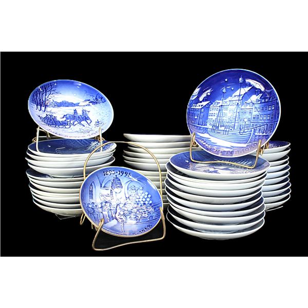 47 Christmas Collector Plates From Denmark- 1964-2011- 7.25"