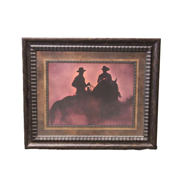 Unmarked Cowboy Print- 37" X 32"