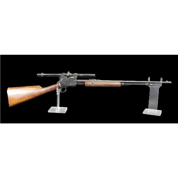 Winchester Model 62-A Pump Action Takedown Rifle- .22 S-L-LR- 23" Barrel- Weaver G6 Scope- Decent Sc