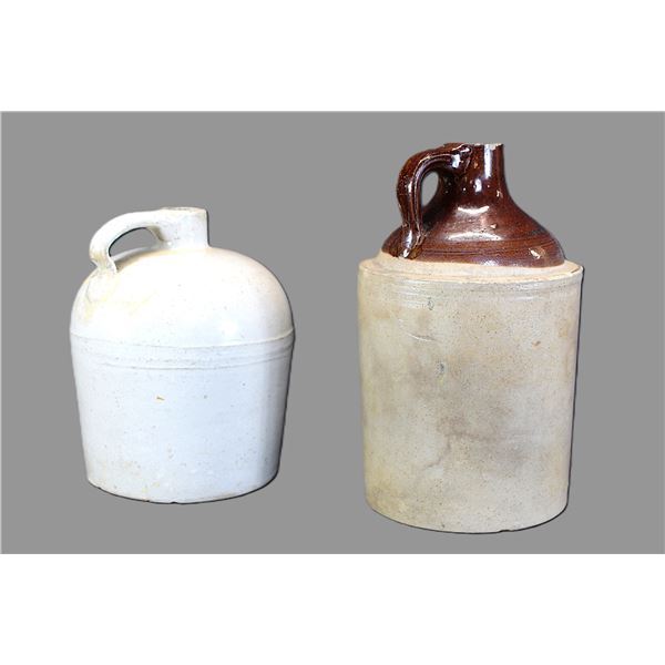 2 Crock Jugs With Minor Chips